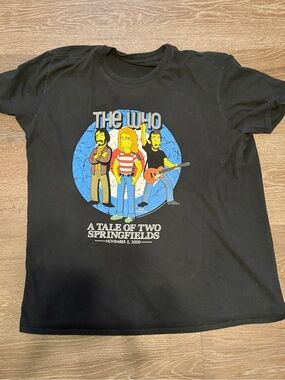 The Who Black Graphic Tee - 'A Tale of Two Springfields'